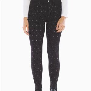 Slimming Studded Black Pants